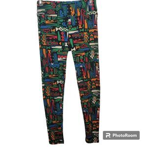 LuLaRoe Funky Multi-color Shapes Leggings
